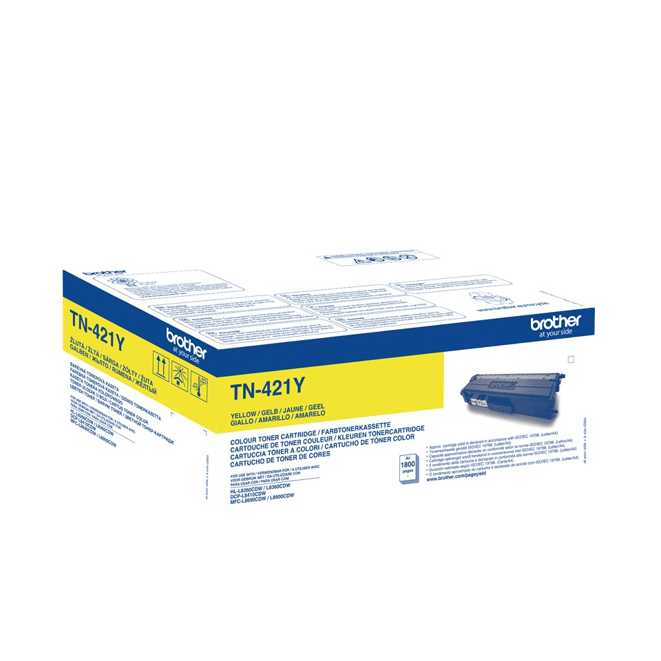 Toner Original TN421Y Brother Yellow, TN421Y, pentru DCP-8410 | L8260 | L8360 | MFC-L8690 | L8900, 1.8K [2]