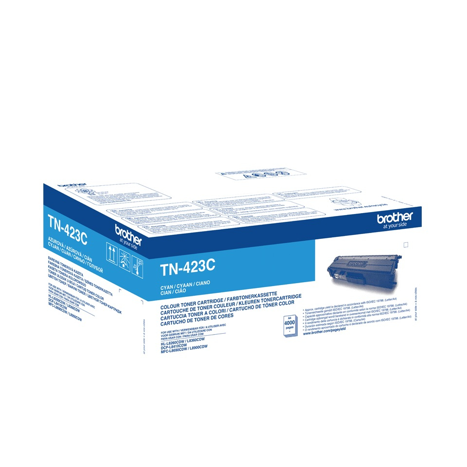 Toner Original TN423C Brother Cyan, TN423C, pentru HL-L8260 | L8360 | DCP-L8410 | MFC-L8690 | L8900, 4K,"TN423C" [2]