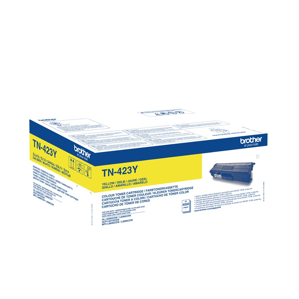 Toner Original TN423Y Brother Yellow, TN423Y, pentru HL-L8260 | L8360 | DCP-L8410 | MFC-L8690 | L8900, 4K,"TN423Y" [2]