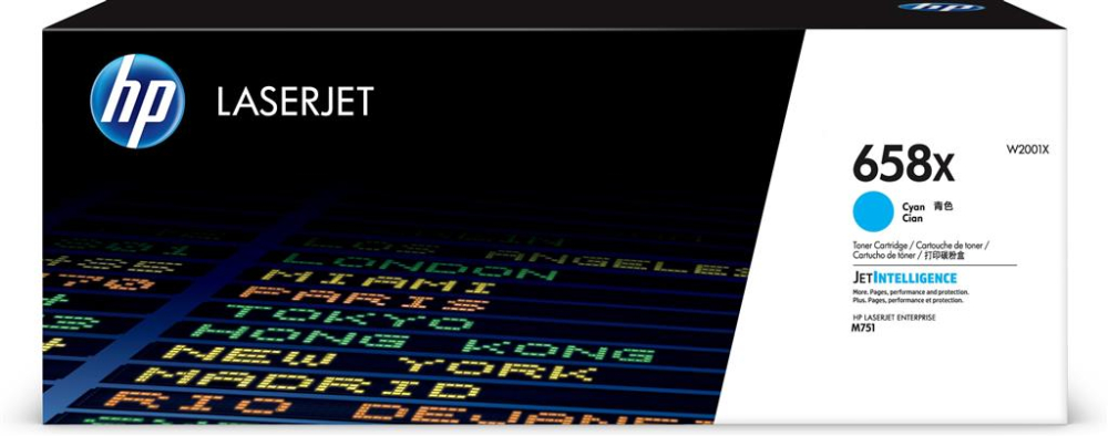 Toner Original W2001X HP Cyan, nr.658X, pentru HP Color LaserJet Enterprise M751, 28K [1]