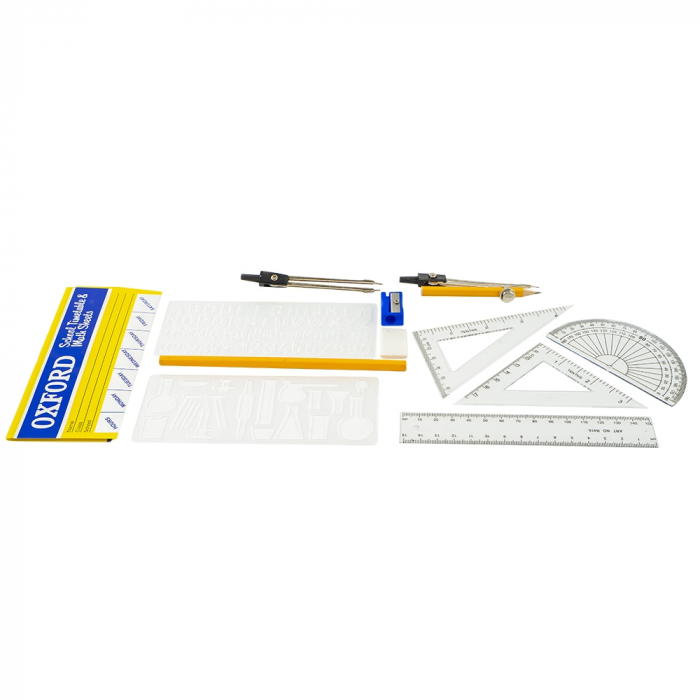 Trusa geometrie metalica Oxford ,  13 piese [2]