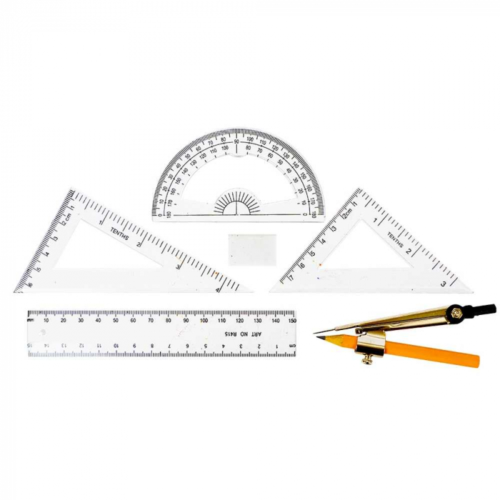 Trusa geometrie metalica Kind, 7 piese [2]