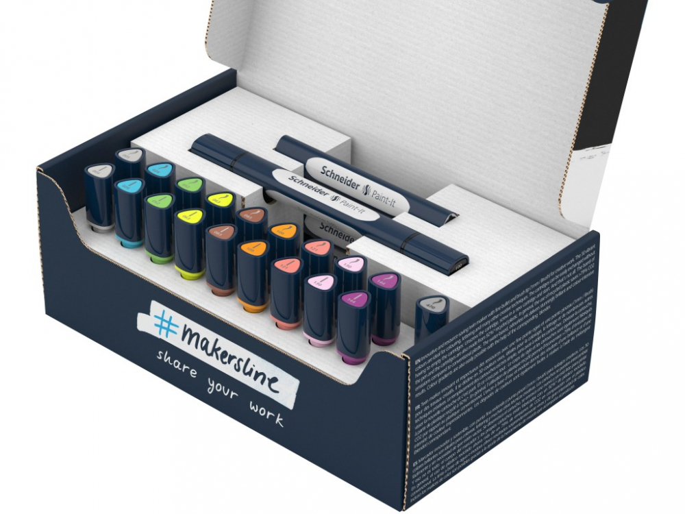Twinmarker Schneider Paint-It 040 brush + round complete set V2 27 buc ass [1]