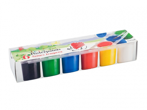 Tempera, guase si acuarele - Acuarele guase ICO Arici 25 ml 6 culori/set