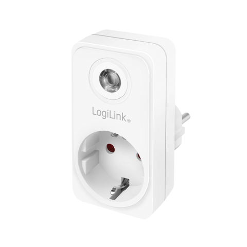 ADAPTOR LOGILINK , senzor lumina zi/noapte , indicator LED , Schuko x 1 , IP20 , 230 V/16 A , 50 Hz , max. 3600 W (max 1000 W pentru lampa halogen) , alb Cod Produs: PA0263 [0]