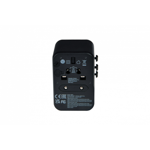 Adaptor universal Verbatim UTA-04 ,  6-in-1Priza cu USB-C PD si QC ,  USB-C ,  3 x USB-A Cod Produs: 49546 [1]