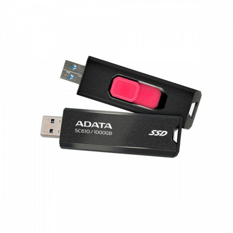 Medii de stocare - ADATA EXTERNAL SSD 1000GB SC610 Cod Produs: SC610-1000G-CBK/RD