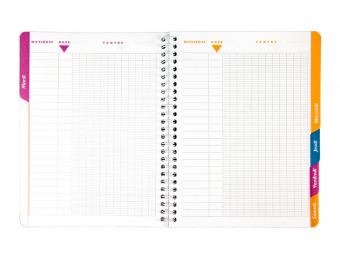 Agenda scolara 17 x 22 cm, spirala, 72 file, Clairefontaine [4]