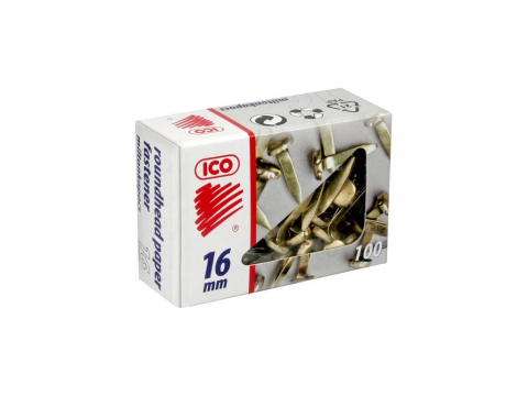 Articole pentru birou - Agrafe Milton 16 mm, 100 buc/cutie ICO