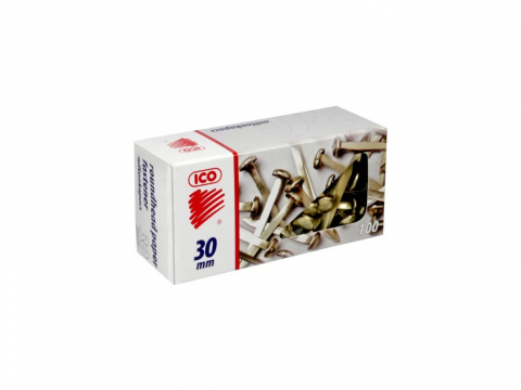 Articole pentru birou - Agrafe Milton 30 mm, 100 buc/cutie ICO