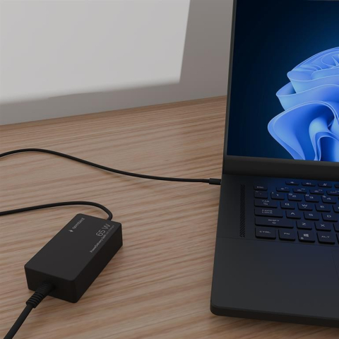 ALIMENTATOR Notebook Universal AC-DC , GEMBIRD , 65W - tensiuni 5V/9V/12V/15V/20V DC la 3.25 A max , protectie la supratensiuni , scurtcircuit , supraincalzire , supraincarcare , USB-C , negru [3]
