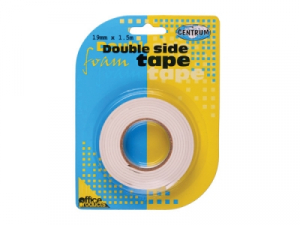 Benzi adezive si accesorii - Banda dublu adeziva buretata 19 mm / 1.5 m