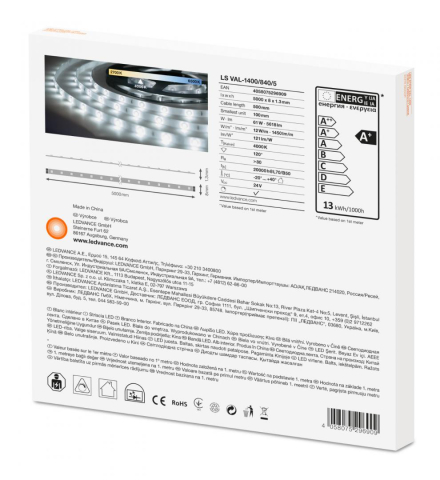 BANDA LED LED Osram ,  soclu integrat ,  putere 61W ,  forma banda ,  lumina alb rece ,  alimentare 24 V ,  Cod Produs: 4058075296909 [1]