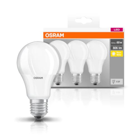 Becuri generale - BASECLA60 8 , 5W/827 230VFR E27 FS3 OSRAM ,  Cod Produs: 4052899955493