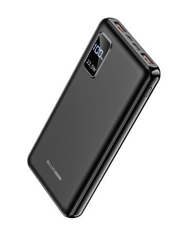 Baterie Externa Powerbank Blue Power BBJ15 ,  10000 mA ,  Quick Charge ,  22.5W ,  Quick Charge 4.0 - Power Delivery ,  Cu Afisaj ,  Neagra Cod Produs: 314523 [1]