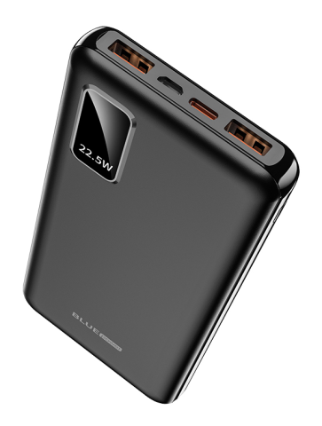 Baterie Externa Powerbank Blue Power BBJ15 ,  10000 mA ,  Quick Charge ,  22.5W ,  Quick Charge 4.0 - Power Delivery ,  Cu Afisaj ,  Neagra Cod Produs: 314523 [2]