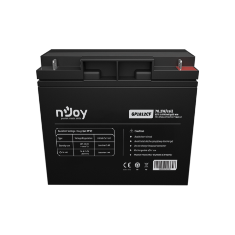 Electronice - Baterie UPS nJoy | BTVACATHGTOCFCW01B | GP1812CF | 12 V | 18 A | Borne F3 | 70,2 W | 181 x 77 x 167 mm Cod Produs: BTVACATHGTOCFCW01B