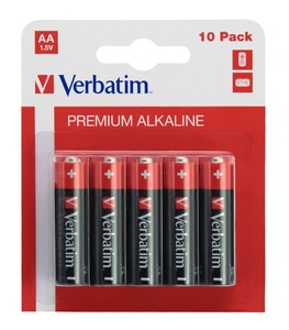 R06,R03,R14,R20,9V - Baterie Verbatim AA (R6), 10buc/set