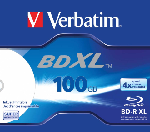 Electronice - BD-R XL VERBATIM 100GB, viteza 4x, 5 buc, Jewel case, Cod Produs: 43789