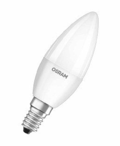 BEC LED Osram ,  soclu E14 ,  putere 5.5W ,  forma lumanare ,  lumina alb rece ,  alimentare 220 - 240 V ,  Cod Produs: 4052899971066 [1]