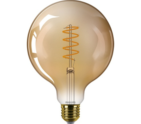 BEC LED Philips ,  soclu E27 ,  putere 7.3W ,  forma sferic ,  lumina flacara ,  alimentare 220 - 240 V ,  Cod Produs: 8719514337831 [0]