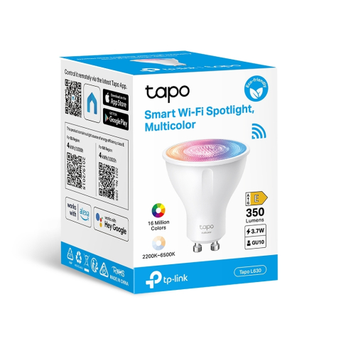 BEC LED wireless TP-LINK ,  350lm ,  2.9W ,  fasung GU10 ,  temp culoare 2200K - 6500K , ctr prin smartph.cu apl.Tapo ,  ajustare auto a luminii in fct. de mom zilei Cod Produs: Tapo L630 [4]