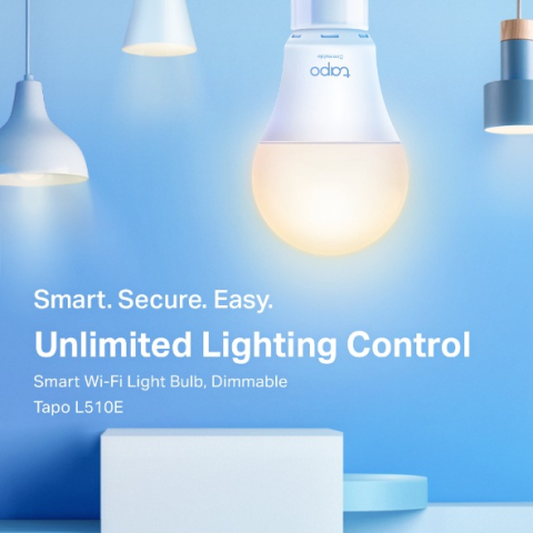 BEC LED wireless TP-LINK ,  800lm ,  8.7W ,  E27 ,  se conecteaza la router Wi-Fi ,  intensitate reglabila ,  control prin smartphone cu aplicatia TAPO Cod Produs: Tapo L520E [2]