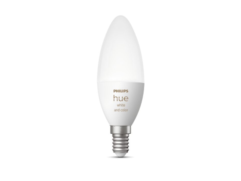 BEC smart LED Philips ,  soclu E14 ,  putere 5.3W ,  forma lumanare ,  lumina multicolora ,  alimentare 220 - 240 V ,  Cod Produs: 8719514356610 [1]