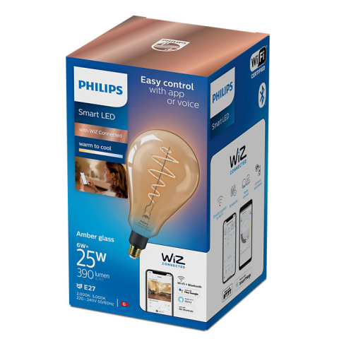 BEC smart LED Philips ,  soclu E27 ,  putere 6 W ,  forma sferic ,  lumina alb calda alb rece ,  alimentare 220 - 240 V ,  Cod Produs: 8719514372221 [1]