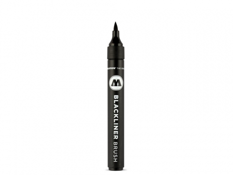 Markere - Blackliner Brush Molotow black