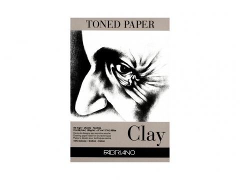 Caiete si blocuri de desen - Bloc desen Toned Paper Clay, A4, 120g, 50 file, fara spirala Fabriano