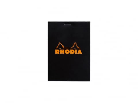 Agende - Blocnotes 8,5 x 12 cm, capsat, 80 file, N°12, Rhodia Basic, negru