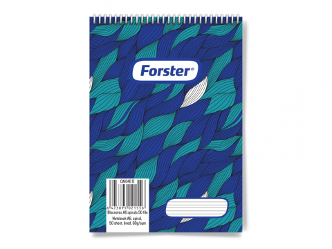 Caiete si blocuri de desen - Blocnotes A6 spirala 50 file Forster