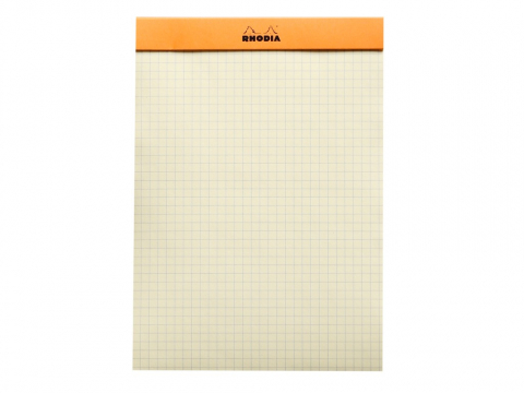 Blocnotes N16 14,8 x 21 cm capsat 80 file galbene Rhodia Orange [1]