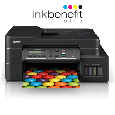 Echipamente de printare si scanare - Brother DCP-T720DW - Multifunctional Inkjet color A4 InkBenefit Plus A4, DUPLEX AUTOMAT, viteza 17 ipm, USB, Wireless