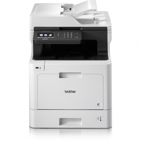 Multifunctionale laser (toner) - Brother DCP-L8410CDW copiator cu ADF laser color A4 , printer duplex laser color A4  USB 2.0 + retea, scaner color A4,  wireless FACE DOAR MPRIMARE FATA-VERSO AUTOMATA