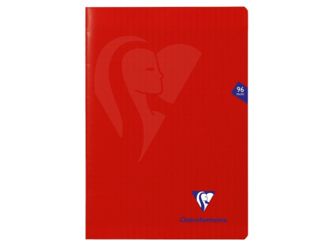 Rechizite si articole scolare - Caiet A4 ,  capsat ,  48 file ,  coperta PP ,  liniatura franceza ,  Clairefontaine