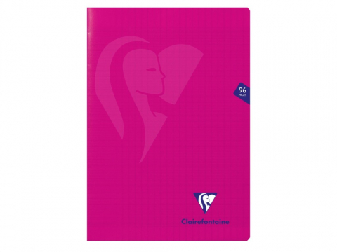 Caiete si blocuri de desen - Caiet A4, capsat, 48 file, coperta PP, liniatura franceza, Clairefontaine