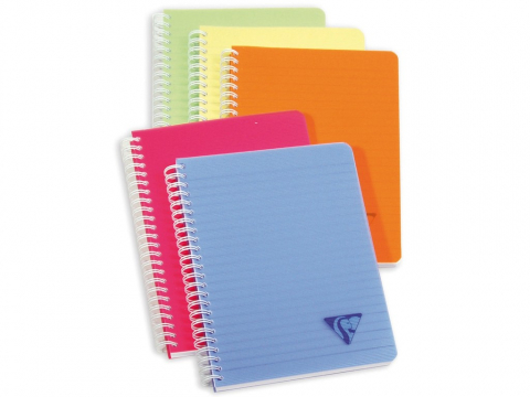 Caiete si blocuri de desen - Caiet A5 spirala 90 file Clairefontaine Lincolor