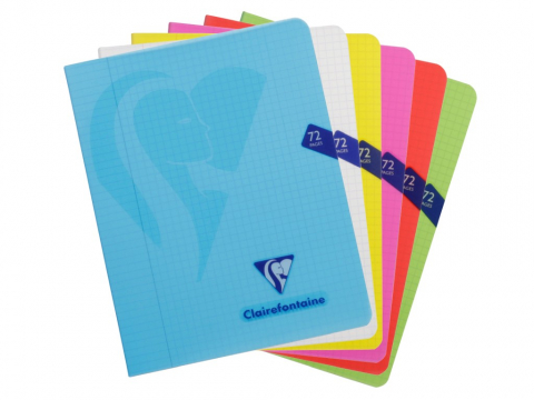 Caiete si blocuri de desen - Caiet capsat A5+ (16 , 5 x 21 cm) , 36 file , Clairefontaine Mimesys
