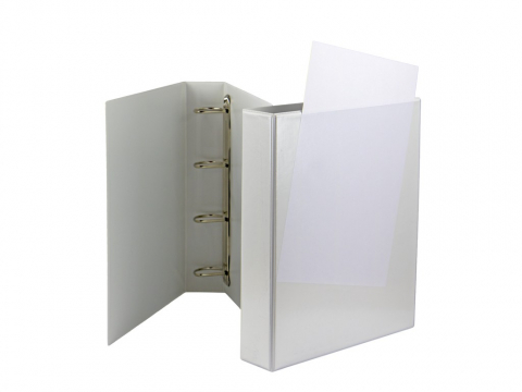 Caiete mecanice - Caiet mecanic A4 cu buzunar 55 mm 4 inele