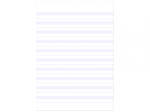 Caiet muzica A4 capsat, 24 file, 10 portative, Metric, Clairefontaine [2]