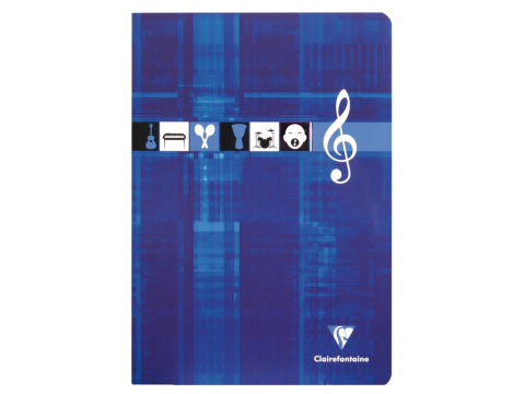 Caiet muzica A4 capsat, 24 file, 10 portative, Metric, Clairefontaine [1]