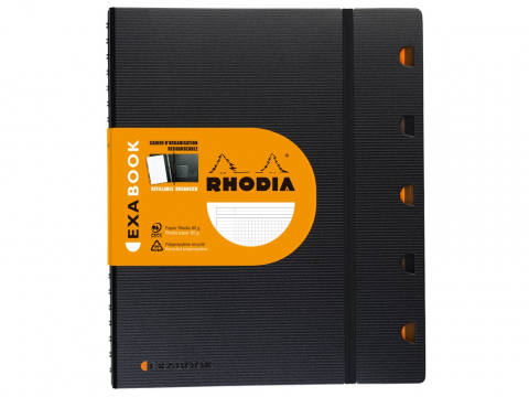 Agende - Caiet organizare A5+ spirala 80 file Rhodia Exabook