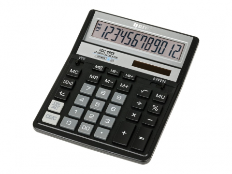 Calculatoare de birou - Calculator de birou 12 digit, 203 x 158 x 31 mm, Eleven SDC-888XBK