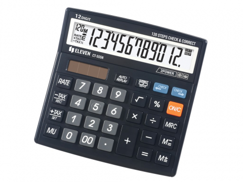 Calculatoare de birou - Calculator de birou 12 digiti, 130 x 129 x 34 mm, Eleven CT555N