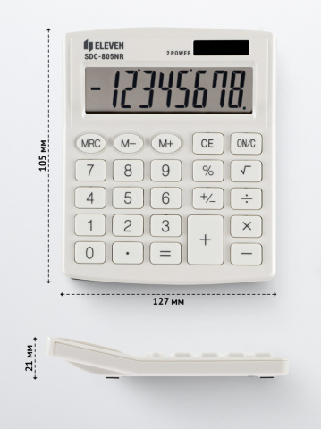 Calculator de birou 8 digiti, 120 x 105 x 21 mm, Eleven SDC-805 [1]