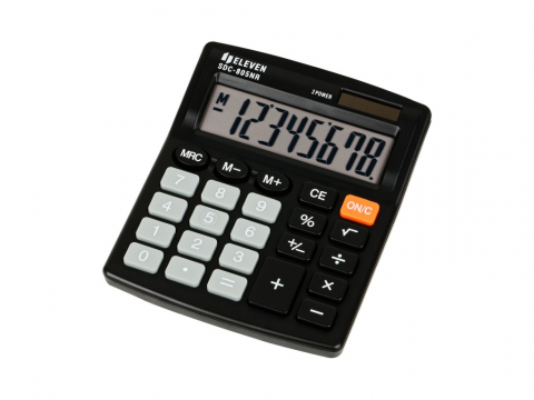 Calculatoare de birou - Calculator de birou 8 digiti, 120 x 105 x 21 mm, Eleven SDC-805NR