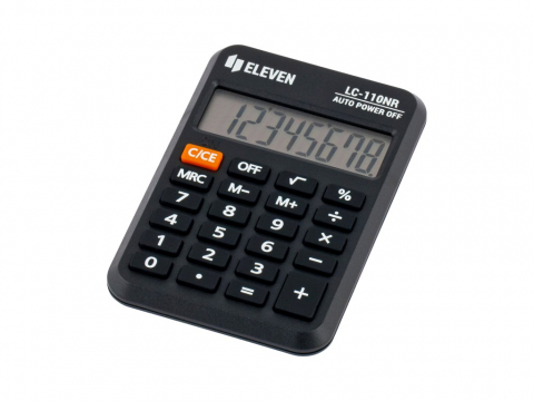 Calculatoare de birou - Calculator de buzunar 8 digiti, 88 x 58 x 11 mm, Eleven LC-110NR