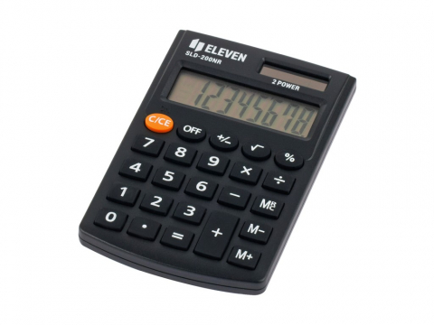 Calculatoare de birou - Calculator de buzunar 8 digiti, 98 x 62 x 10 mm, Eleven SLD-200NR